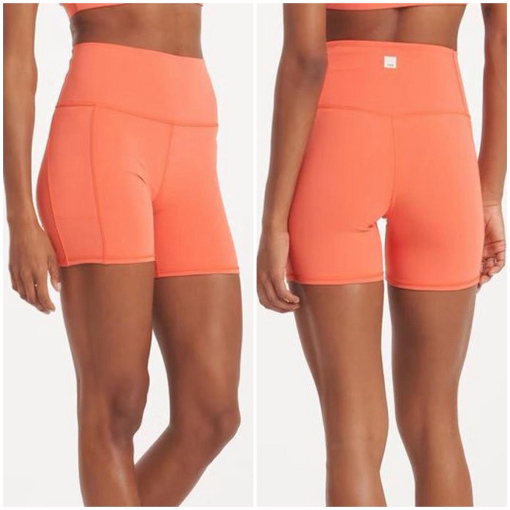 Vuori Coral High-Rise Bike Shorts